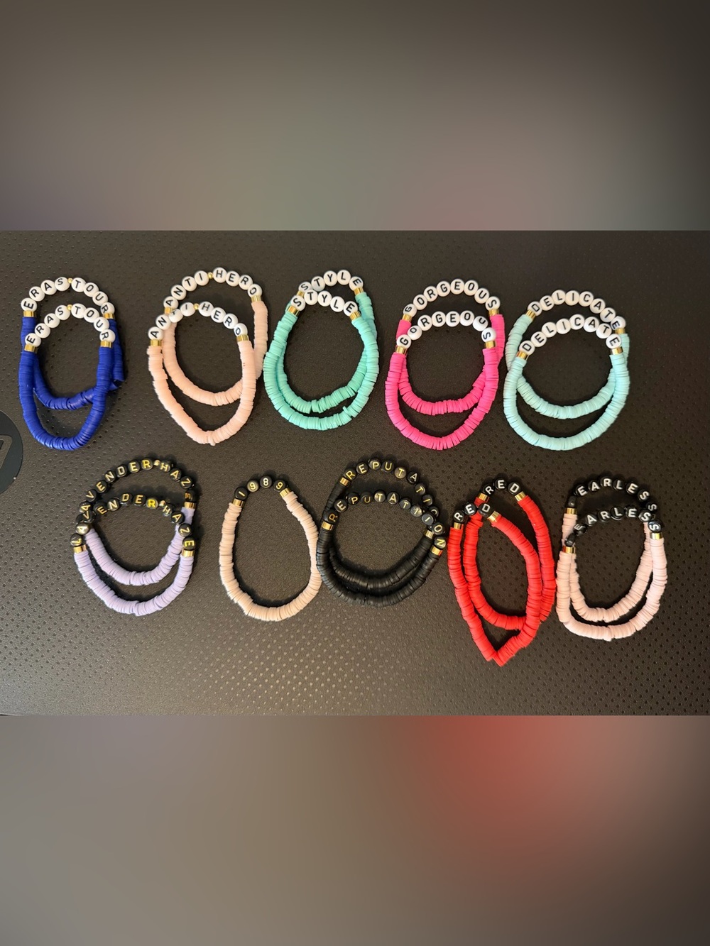 Handmade Letter Bead Bracelets (Swiftie)